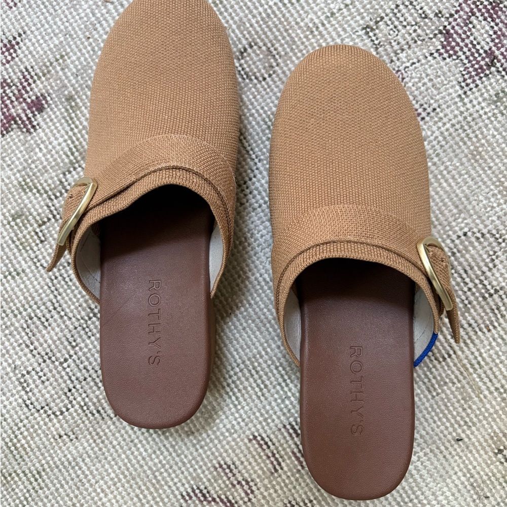 Rothy's Tan Mules Versatile Slip-On Shoes